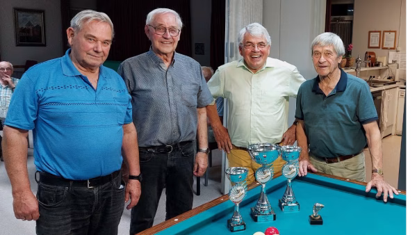 Ben Boumans voor de derde keer biljartkampioen van Soos “Aan’t Paedje”!