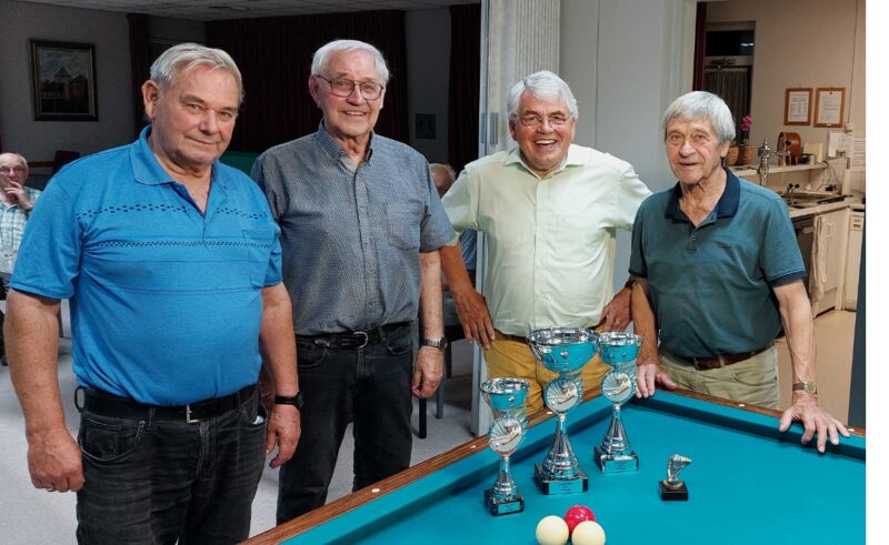 Ben Boumans voor de derde keer biljartkampioen van Soos "Aan’t Paedje"!