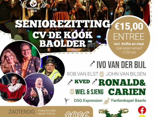 31 januari 2026 Seniorenzitting De Kook in zaal Unitas